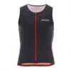 Zoot Suit Men's Performance FZ Tri Tank - Race Day Red Stripe -Swim Equipment Shop zoot s16 z1606026 m performance fz tri tank race day red stripe front2