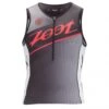 Zoot Suit Men's Tri Team Tank - Black / Race Day Red